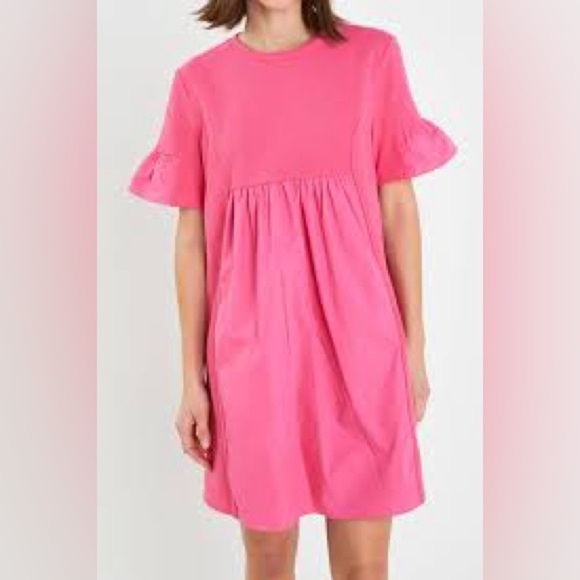 English Factory Pink Medium Casual Shift  Dress Size Medium - Picture 10 of 10